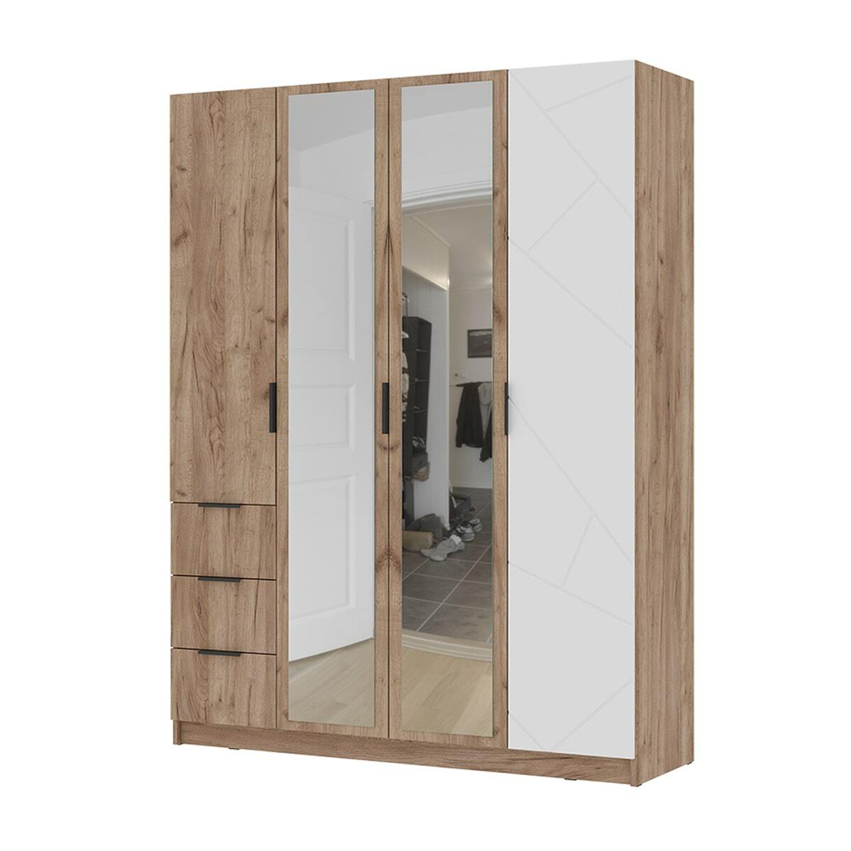 Орегон ШК 04 Шкаф 4х-створчатый